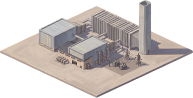 Combined-Cycle Gas Plant in Powerstate