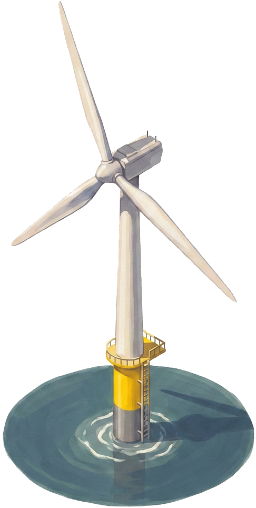 Offshore Wind Turbine in Powerstate