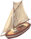 Sailing boat, as drawn for the game.