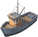 Fishing boat, as drawn for the game.