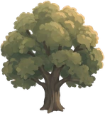 Broadleaf tree, as drawn for the game.