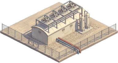 Large heat pump, as drawn for the game.