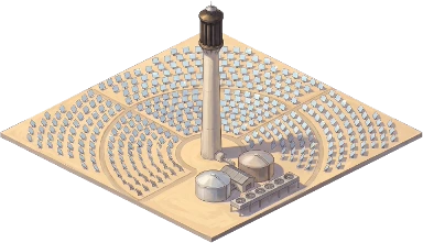 Solar Power Tower, as drawn for the game.