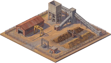 Lignite Mine works, as drawn for the game.