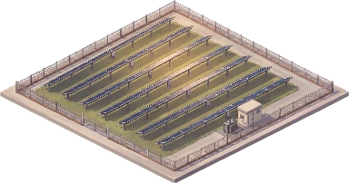 Tracked Solar Park, as drawn for the game.