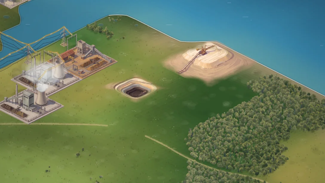 The box cut: a small pit of two by two tiles and the first low mound of the heap.